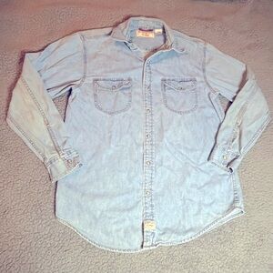👖 VINTAGE Levi Strauss Signature Denim Button-Up Shirt - Size S